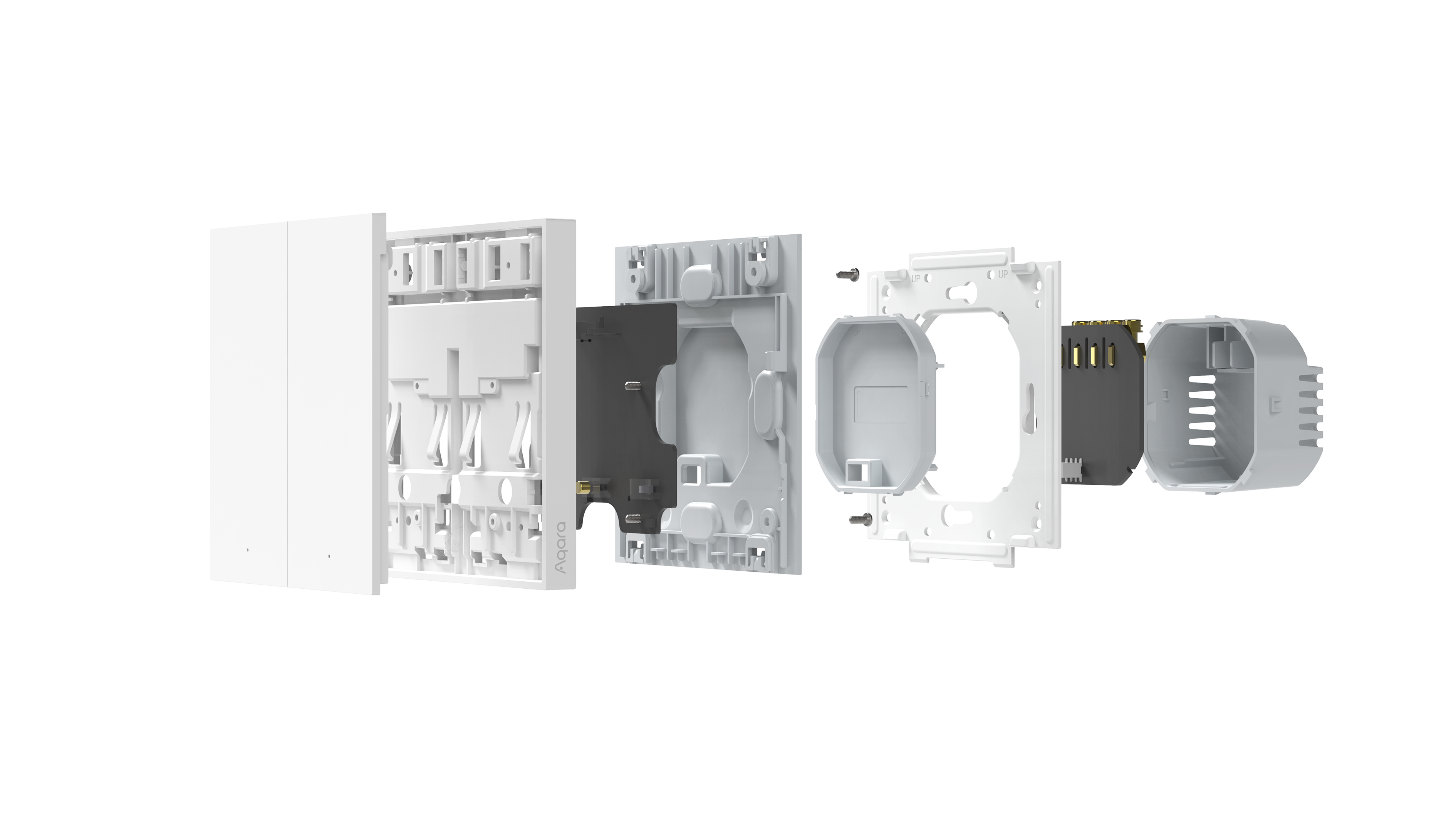 Aqara Smart Doppeltaster H1(mit Neutralleiter) (HomeKit*)